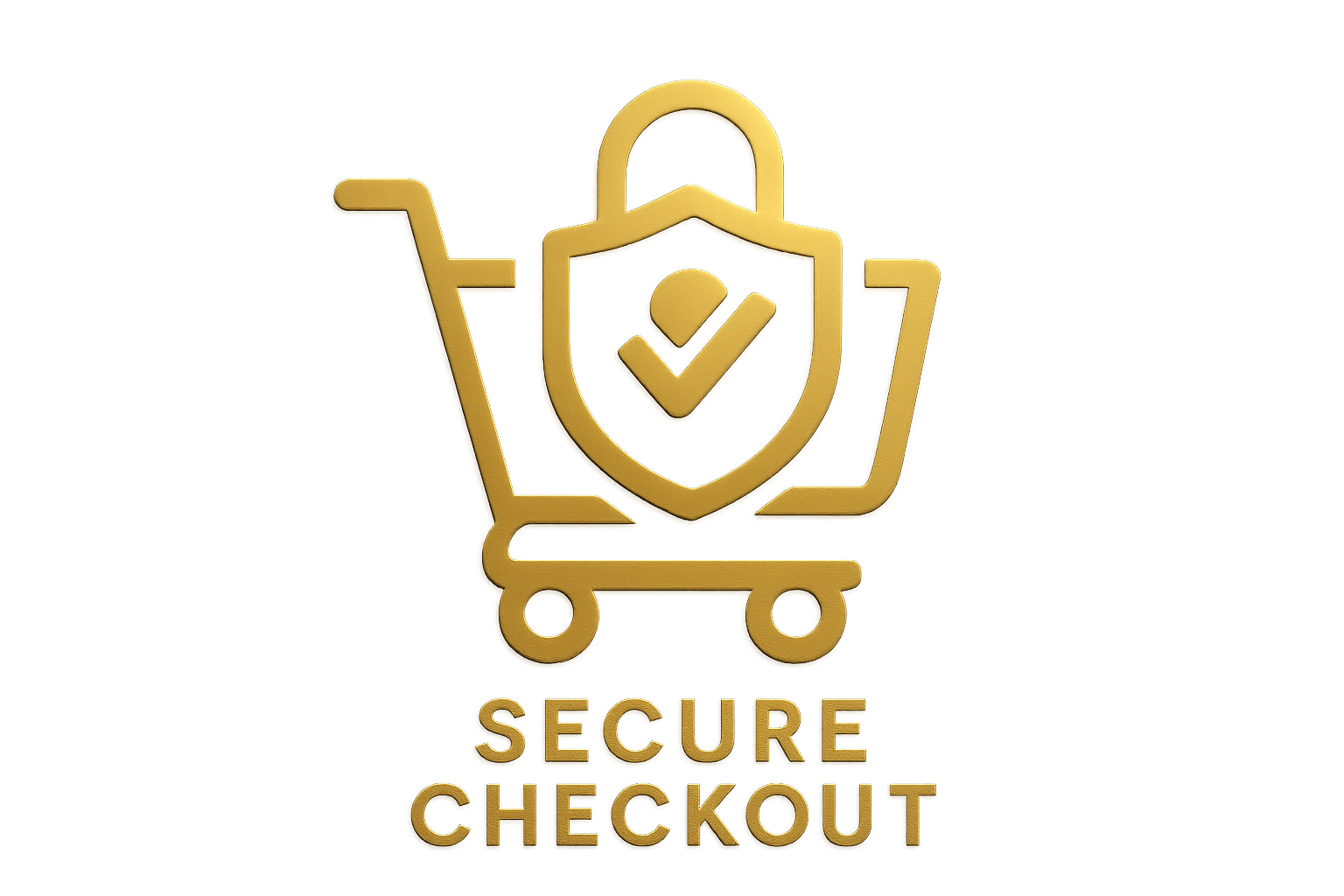 🔒 Secure Checkout Icon - Gold (#FFD700)